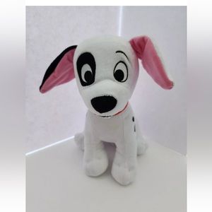 Disney 101 Dalmatians Patch Puppy Dog 10" Plush Red Collar Dalmatian Pre-Owned